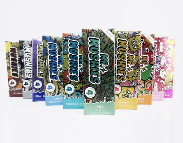 Mr. Mushies Chocolate Bar. This innovative chocolate brand was founded in 2021 by John and Jane Doe