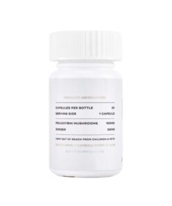 Euphoria brand specialty capsules three thousand milligram packaging container with a secure lid back view