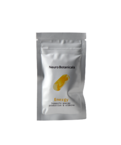 Neuro Botanicals brand Energy Formula model ten count one hundred milligram specialty supplement container