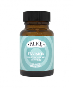 Front view of Alice brand Envision six thousand milligram specialty supplement packaging